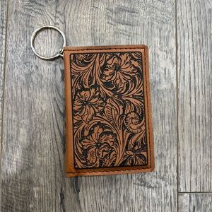western laser engraved pocket wallet